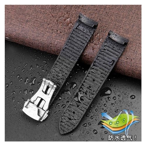 Bracelet montre 20mm silicone premium pour Omega Seamaster 300