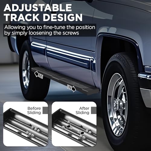Estribos aluminio 6.5" compatibles GMC Sierra 1500 2019-2025 miniatura 6