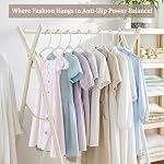 Utopia Home - Plastic Hangers 50 Pack - Space Saving Clothes Hanger - Durable and Strong Closet Organizers and Storage Makes It Ideal Stocking Stuffers or Apartment or Dorm Room Essentials (White) - Image 4