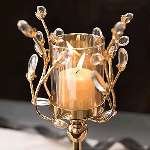Bougeoir En Cristal Transparent Vintage - Décoration De Table élégante Pour Mariage, Bureau Ou Ambiance Romantique