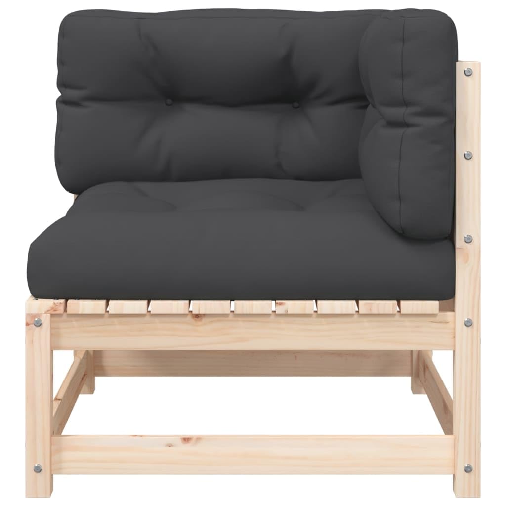 sofás de Dos plazas,Sofa 120 cm,Sofa Cama Dos plazas,Sofá de jardín de 2 plazas con Cojines Madera Maciza de pinoAdecuado para salón, Dormitorio