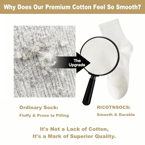 Image of Womens Cotton Anti-Pilling Quarter Crew Socks | Moisture-wicking, Odor-control, Lightweight, Office /gym, 7-pair, US 6-10