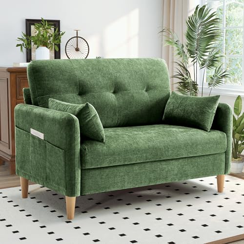 Hanherry Loveseat Sofa, 47” Small Couch for Living Room, Comfy