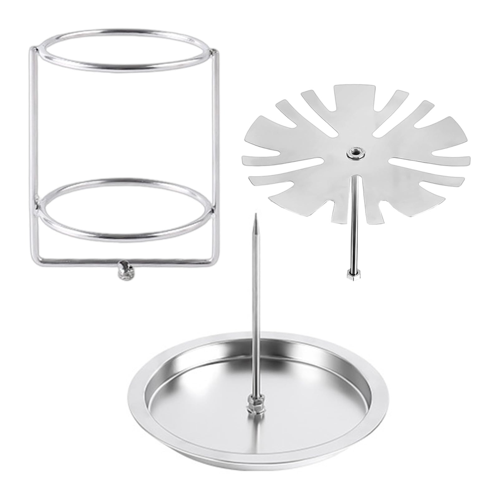 SHINLHUA Compact Chicken Parts Roasting Cage with Secure Locking Mechanism Camping Cooking Accessories for Perfectly Grilled Meat Heavy Duty BBQ Equipment