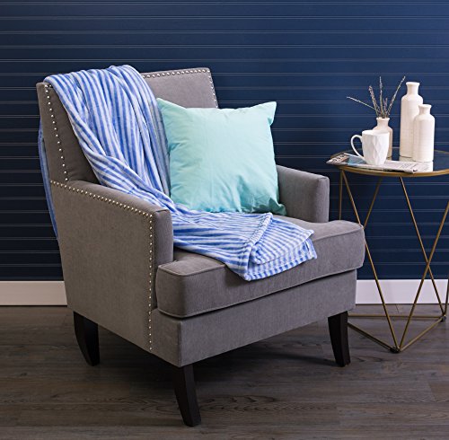 DII Super Soft Plush Flannel Fleece Stripe Throw #TOP21