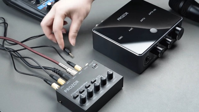 音声ミキサー Amazon | PROZOR オーディオミキサー 4チャンネル 6.35mm
