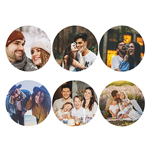 Dessous de Verre personnalisés avec Photo, Coucteurs en Cuir personnalisés, sous-Verres personnalisés avec Votre Photo, Image et Texte, Tapis de Tasse...