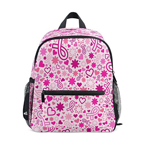 Sac à dos imperméable enfant avec ruban rose anti livres mouillés