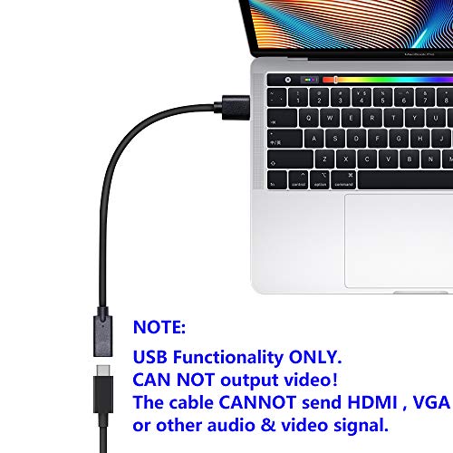 Cerrxian Usb 3.0 Type A Male To Usb 3.0 Type C Female Connector Converter Adapter (Black) (3Ft) #TOP2