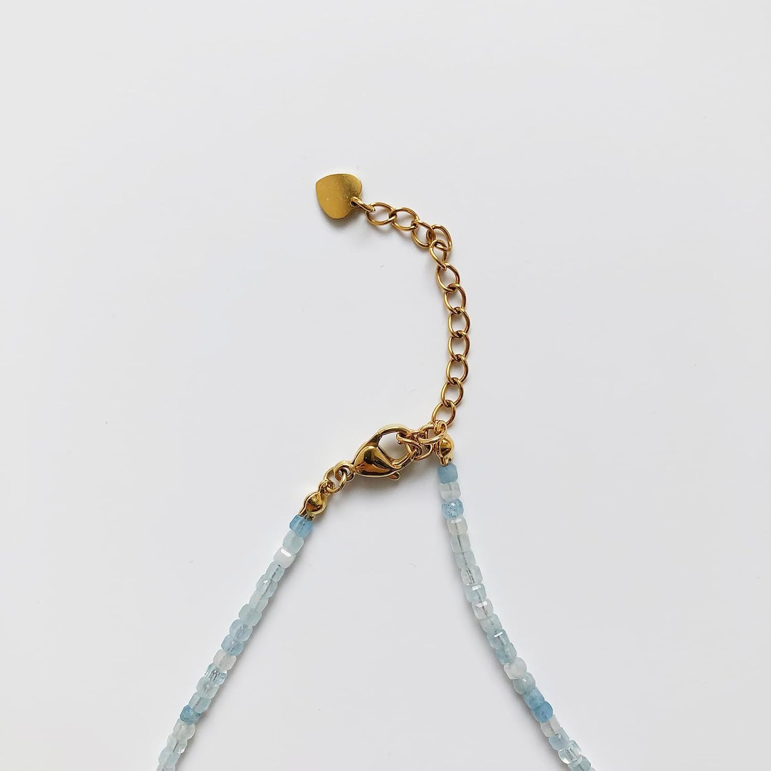 Beaded Gemstone Necklace with Pearl Pendant, Women Bohemian 18K Gold Plated Freshwater Pearl Choker Natural Stone Bead Decoration Charm Women Jewelry Handmade Vacation Elegant Gift - Image 6