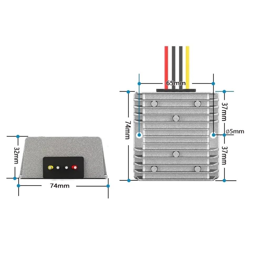 Alimentazione buck CC da 20-90 V a 12 V, regolatore trasformatore CC for veicoli a lunga durata con funzione protettiva 1 pezz0(10A)
