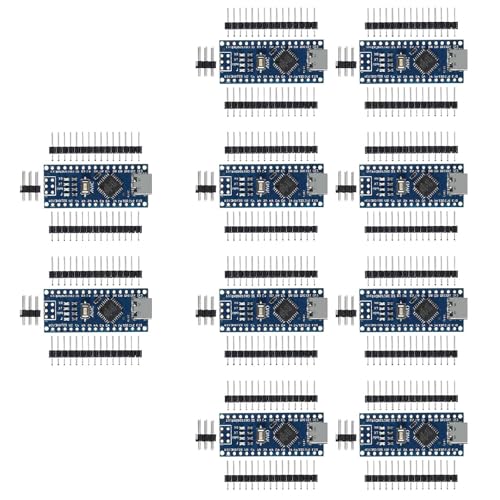 KEAcvise 10-Pack Nano 3.0 ATmega328P Controller Board, Type-C, CH340