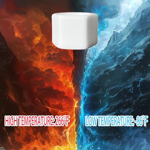 Image of (2PCS) Upgraded POM material QTC3F fitting plug /fitting cap 1 /2 inch female pipe thread 47-84-410 with PTFE tape, White