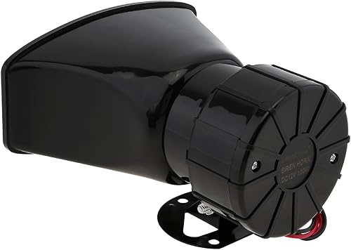 Miniatura 8 de 7 sonidos ruidosos alarma de advertencia de coche policía incendio sirena bocina altavoz con control remoto marrón 12 V 100 W (2 unids control