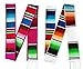 Yani's Gifts 2 Pack mexikanische Schärpe Gürtel für Damen oder Herren, Serape-Gürtel Cinto Mexicano, Rosa und Weiß