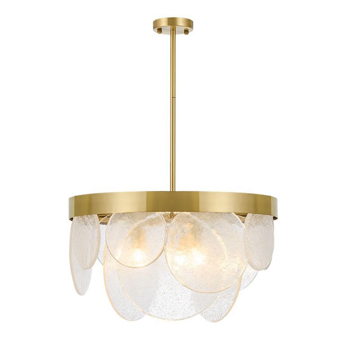 Lampe suspendue de décoration intérieure moderne et lustre en verre