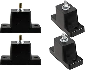 4Pack منصات المطاط المضادة للاهتزاز المطاط الاهتزاز عازل مكيف الهواء حامل المطاط قدم مشد لمكيف الهواء في الهواء الطلق صغير تقسيم مكيفات الهواء