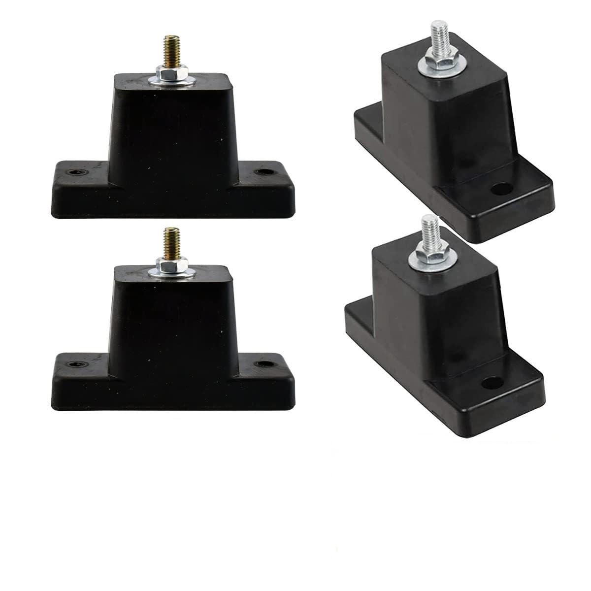4 Pack AC Outdoor Unit Vibration Damping Rubber Pads – Anti-Slip Shock Absorbing Feet For Mini Split Systems, Multiple Sizes