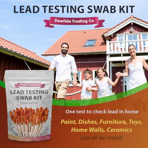 Lead Testing Swabs - 10 Pack - Rapid Test for Lead - Test Strip Kit for Paint Dishes and Old Toys