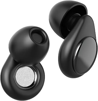 Reusable Silicone Ear Plugs for Sleeping, Concerts, Travel & Work 28dB SNR Noise Cancelling with 4 Interchangeable Eartips, Portable Carry Case & Storage Case Comfort for Snoring & Loud Noise