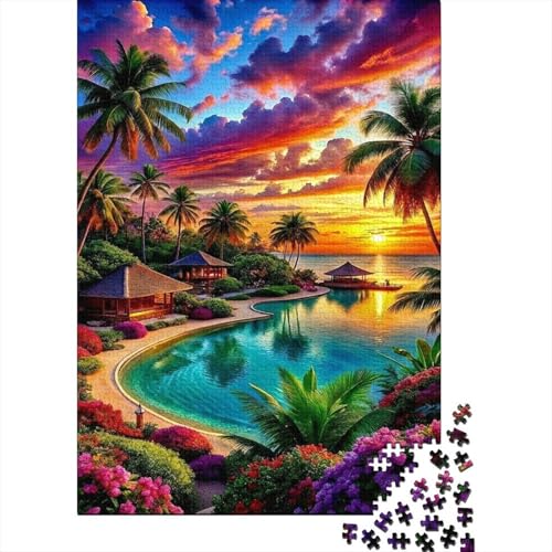 Puzzle de 1000 piezas para adultos: reduce el estrés con vistas de playa