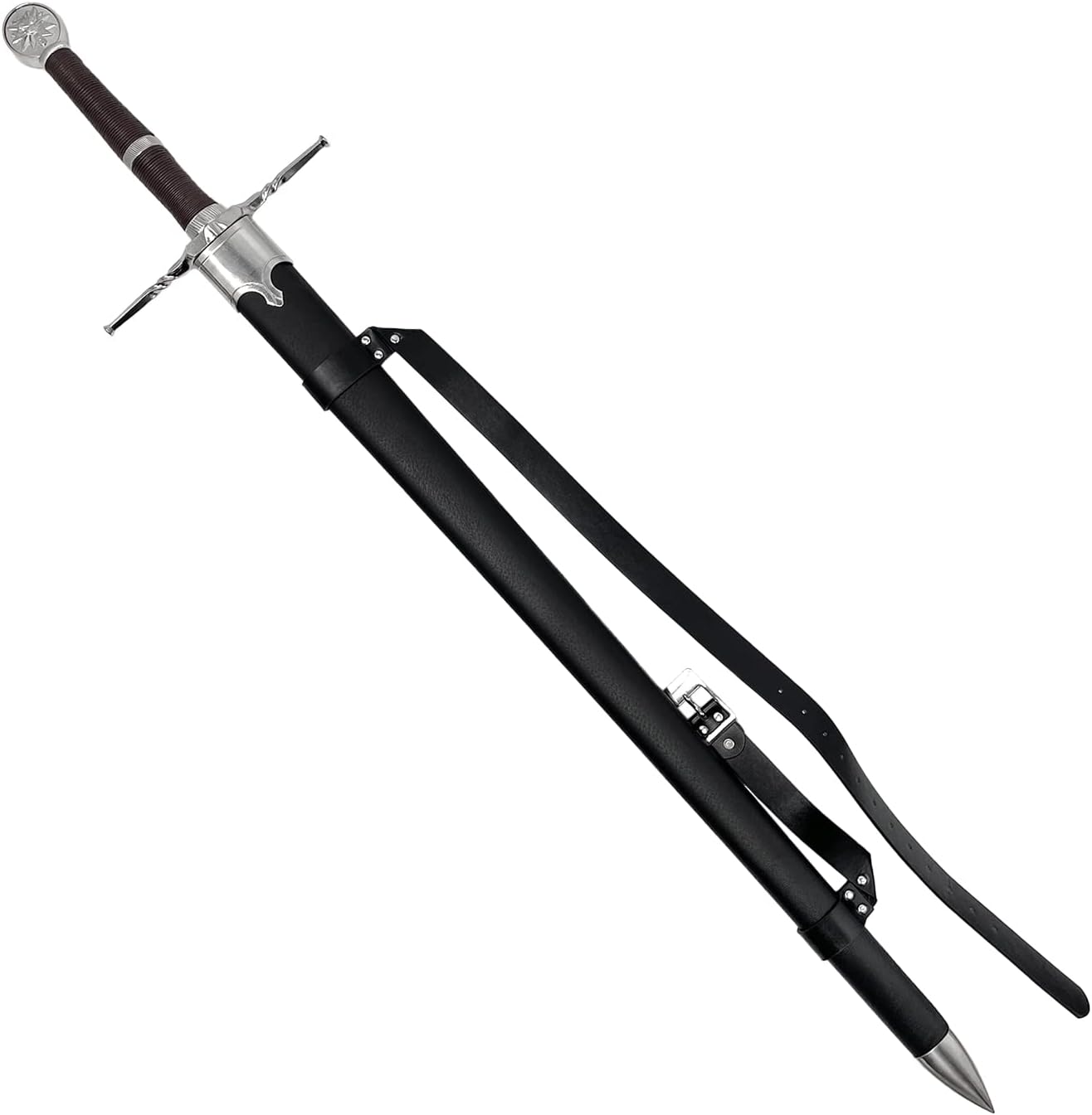 49" Fantasy Monster Slayer Steel Blade Sword Medieval Two Hand Sword Replica. for Collcetion, LARP, Cosplay, Gifts - Image 3