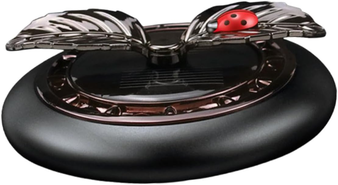 Solar Powered Car Scents Holder for Car Interior Metal Decor