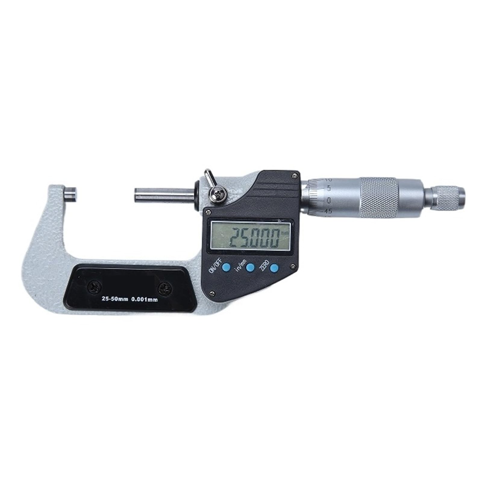 Cyfrowe mikrometry zewnętrzne 0-100 mm, 0,001 mm, LCD, elektroniczny miernik grubości, suwmiarka, narzędzia pomiarowe Zmierz wszystko(0-25mm)