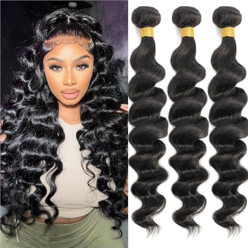 12A Grade Brazilian Virgin Loose Wave Hair 3 Bundles 18