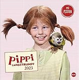Pippi Langstrumpf Broschurkalender 2023 - mit Poster - Kinder-Wandkalender mit Monatskalendarium und viel Platz für Eintragungen - 29,5 x 30 cm (29,5 x 60 cm geöffnet) - Herausgeber: |Heye 