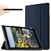 Verizon Ellipsis 8 HD Case, Infiland Ultra Slim Tri-Fold Smart Case Cover for 2016 Release Verizon Ellipsis 8 HD 8-Inch Tablet (Model QTASUN1G/ QTASUN1B), Navy