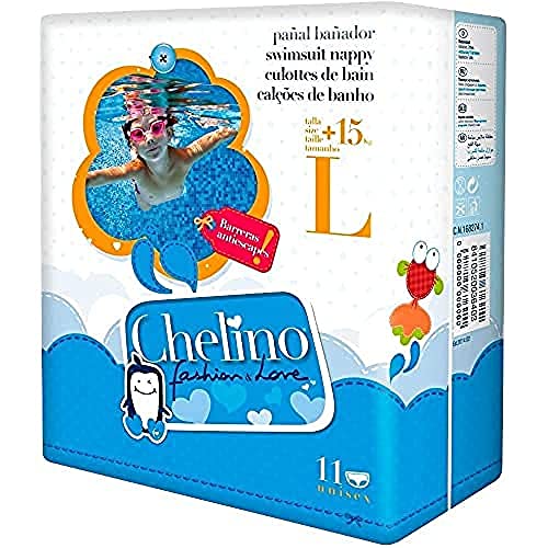 Chelino Fashion & Love - Pañal infantil de agua, talla L, 11 pañales