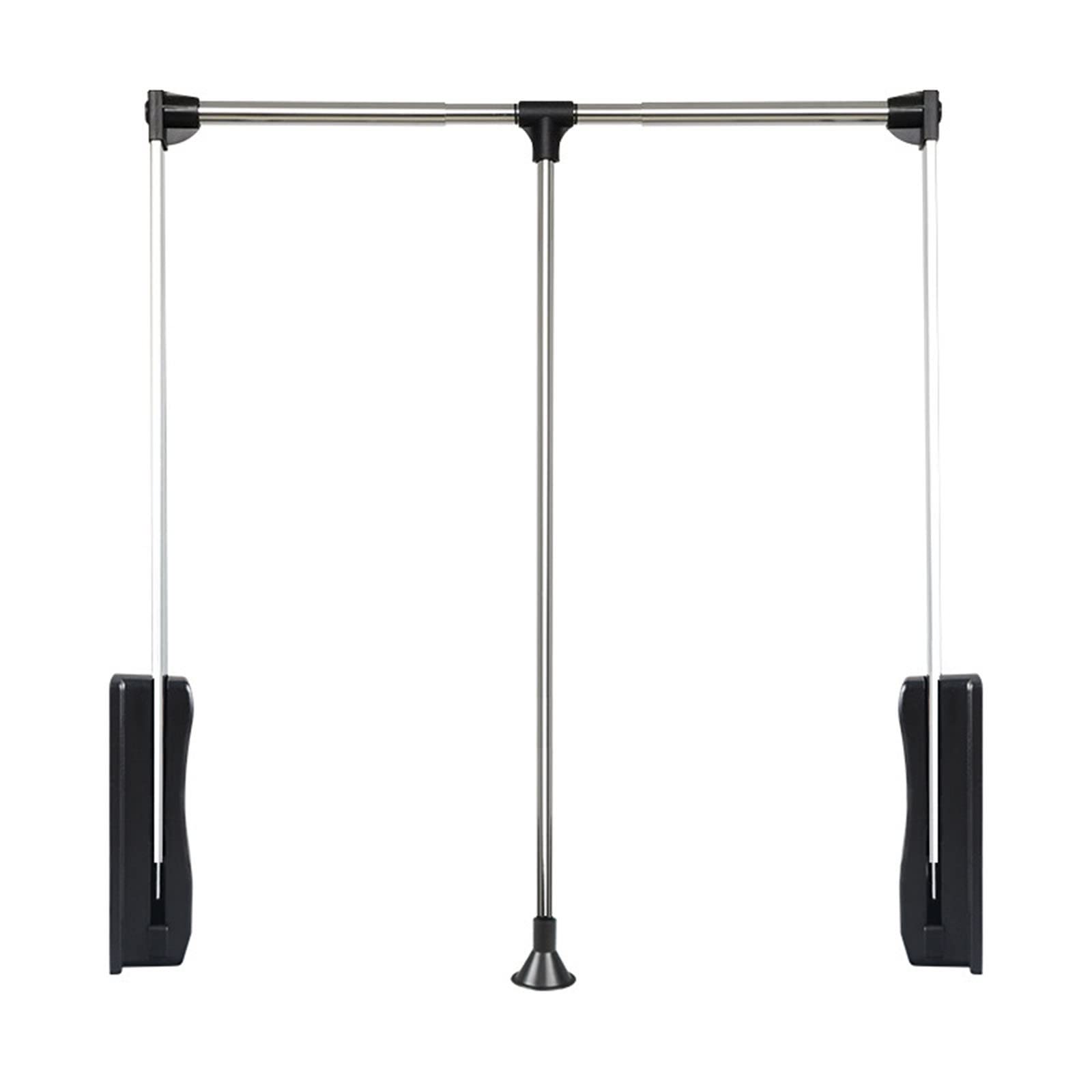 HTTGDGDH Adjustable Pull Down Wardrobe Rail – Soft Close Closet Rod, Extends 450Mm To 1150Mm, 30Kg Load Capacity, Ideal For Closet Storage Solutions,83-115cm