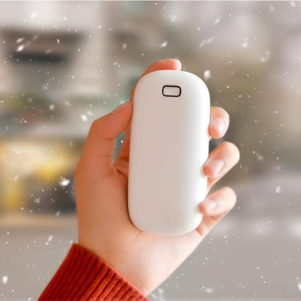 Scaldamani Ricaricabile Scaldamani Tascabile Scaldamani Elettrico Caricatore Regalo USB Scaldamani a Doppio Lato Scaldamani Elettrico Scaldamani Power Bank