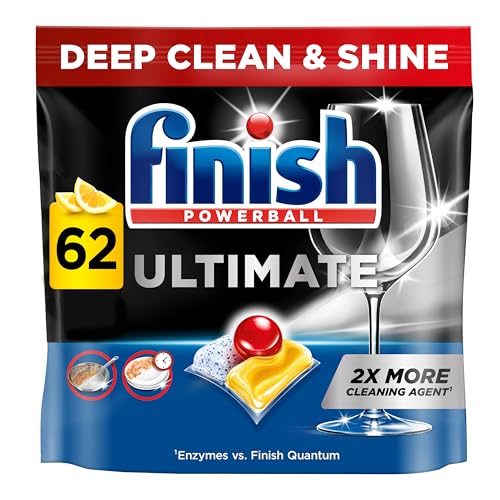 Finish Ultimate Dishwashing Tablets Lemon Sparkle 62 Pack