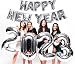 Treasures Gifted Silver Happy New Years Eve Party Supplies 2020 Calendar or Lunar New Year 16 and 40 Inch Mylar Foil Letter Number Balloons Banner Decor NYE Decorations