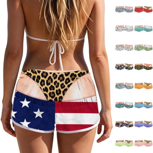 Women Funny Swim Shorts