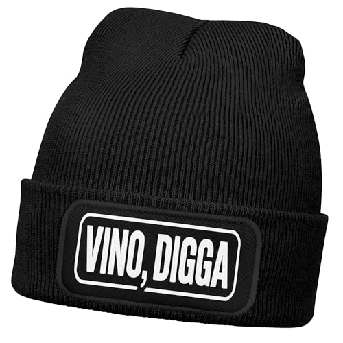Bonnet tricoté homme Vino Digga vêtement hiver chaud et drôle