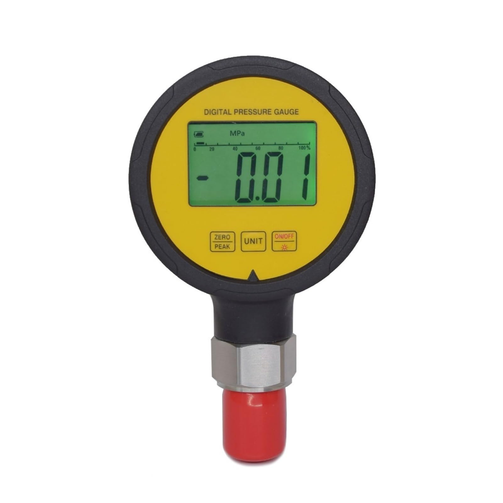 Manómetro digital de precisión, kit de manómetro hidráulico de 600 bar G1/4 Precisión 1% for acoplamiento de excavadora Komatsu(2m Cable)