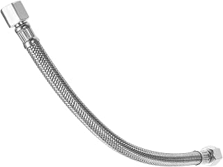 Veemoon Stainless Steel Air Compressor Replacement Hose with Pressure Relief Valve Pneumatic Fitting for Air Compressor Parts High Toughness Easy Installation