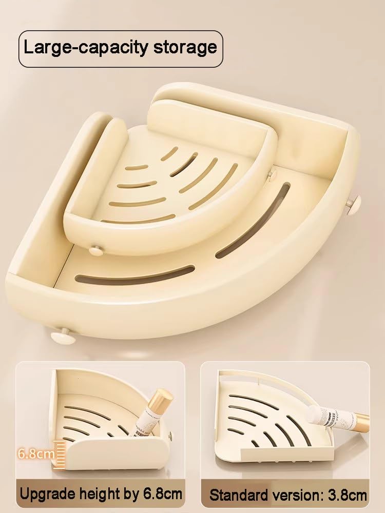 Mensola Doccia Angolare, Porta Shampoo Appendere, Autoadesivo Organizer Bagno, Per Cucina, Bagno, Soggiorno(29 * 7.5 * 2)
