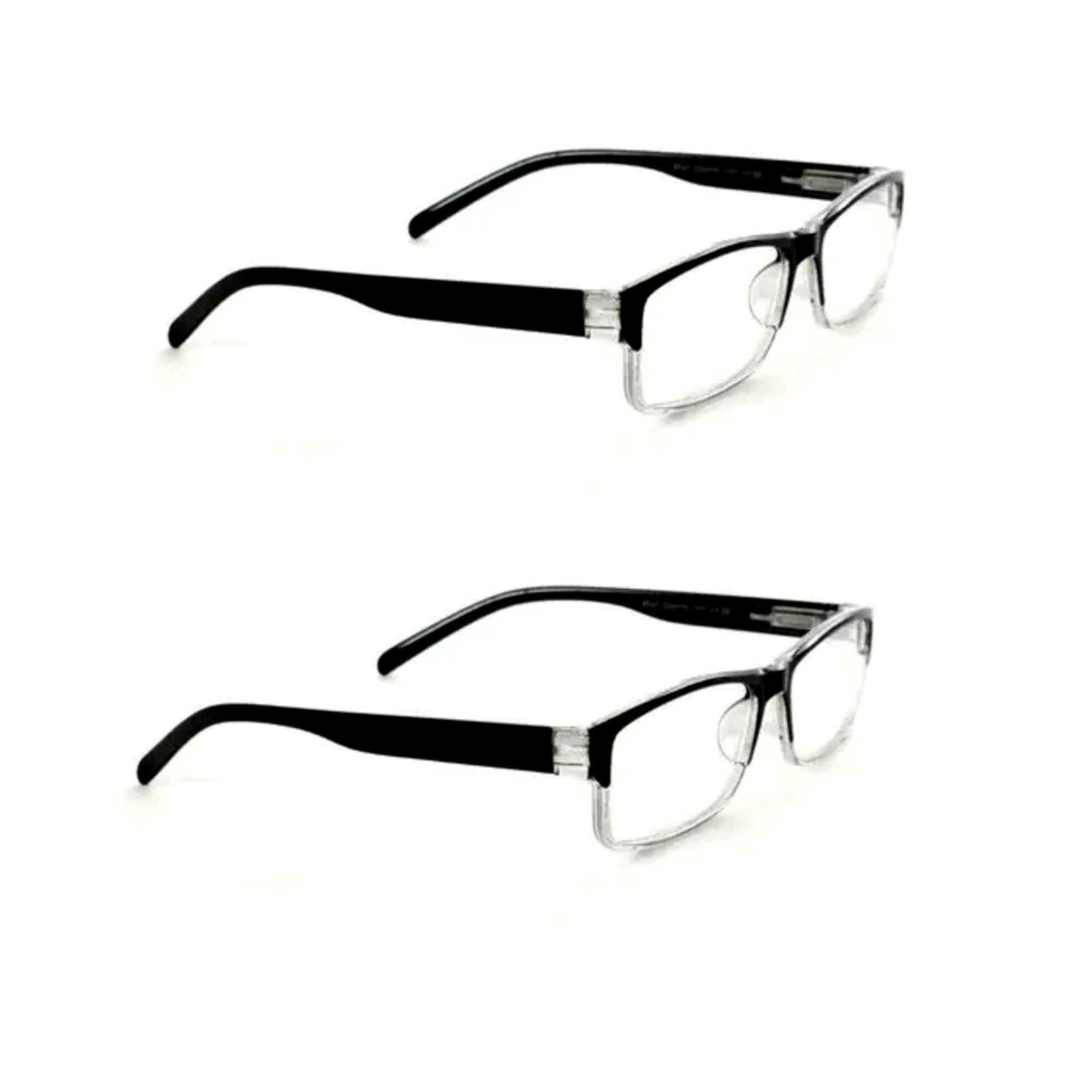 Reading Glasses Combo (Pack of 2) for Men & Women | Full-Rim Spring Temple Glasses for All Face Shapes | Comfortable & Natural Look.+1.00 +1.25 +1.50 +1.75 +2.00 +2.25 +2.50 +2.75 +3.00 (+2.00) 2