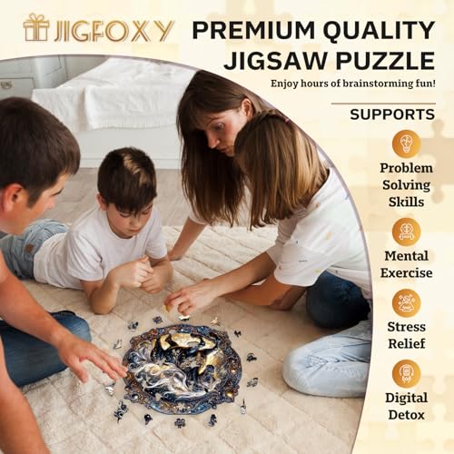 Jigfoxy Rompecabezas de Madera para Adultos, Rompecabezas de Madera en Forma de Caballo, 200 Piezas miniatura 3