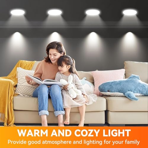 Image of TJOY 12Pack BR30 Flood Light Bulb Indoor, Natural White Recessed Light Bulb