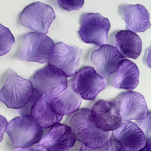 Cynamorkit1000PCS Lavender Purple Silk Rose Petals for Wedding