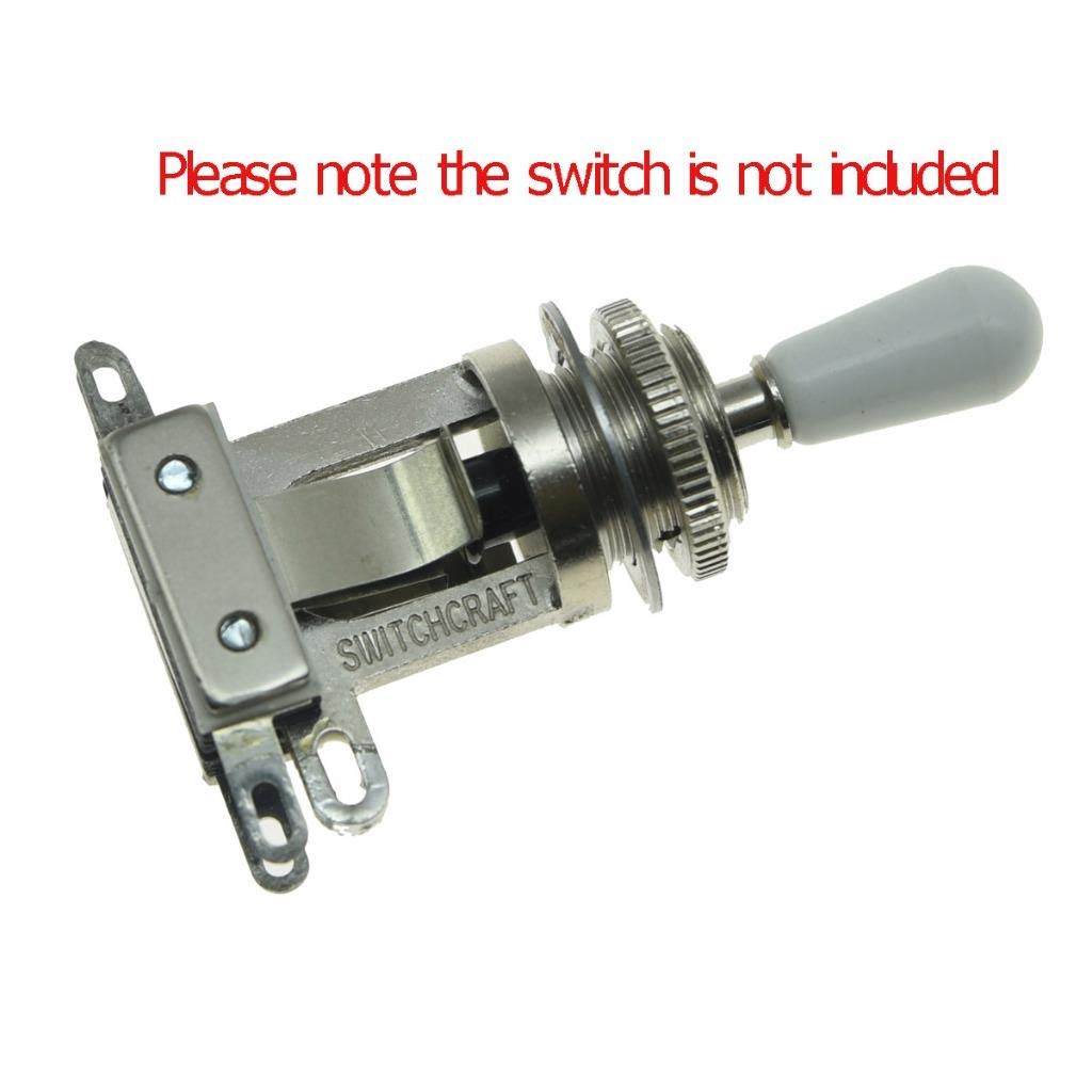 KAISH Plastic 5-Pack American Thread 3 Way Toggle Switch Tip Switch Knob Cap for Switchcraft Switches Black