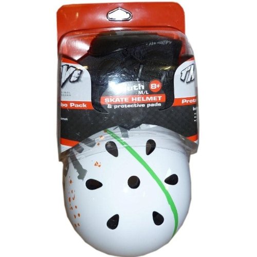 Streetsurfing Kinder Skate Helm & Protektoren Set The Wave, Graphitti