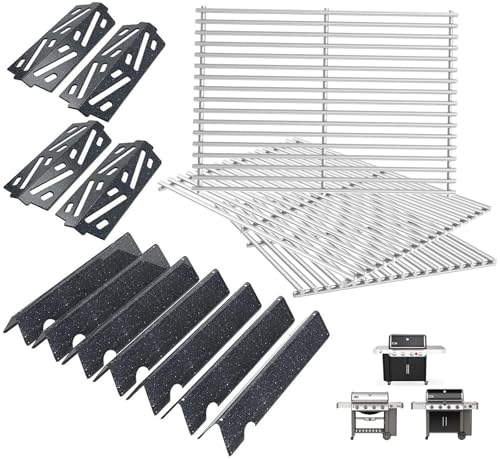 Genesis 2 Grill Parts for Weber Genesis 4 Burner GS4 Genesis II/II LX 400 SER, Genesis 400 (2022 YRS) Grill Accessories for Weber Grill Grates 66089 66097, Flavorizer Bars 66033, Heat Deflector 66686 by PETKAO - Used condition - US$98.80