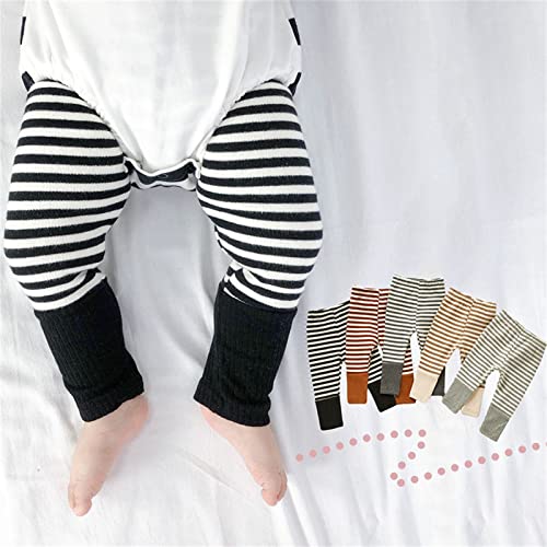 Baby Girls Home Wear Leggings Infant New-𝐁orn Boys Stripe Knitted Tights Soft Roomy Fit Pull On Bottoms2