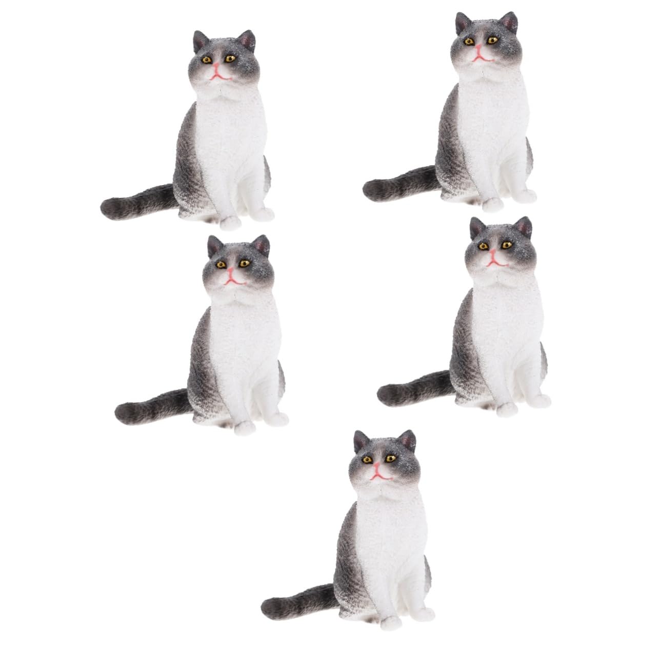Statue de chat de jardin Milisten en sculpture extérieure grise de haute qualité